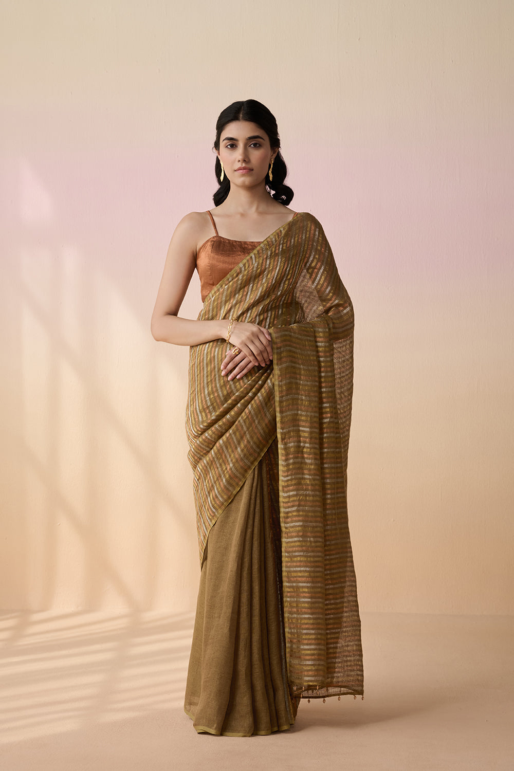 Swaranika – Olive Green Dressfolk