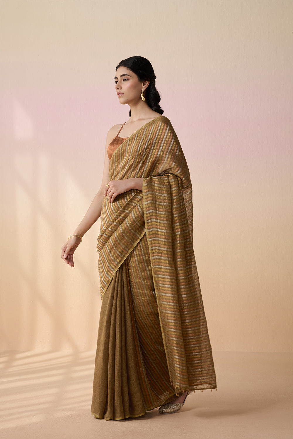 Swaranika – Olive Green Dressfolk