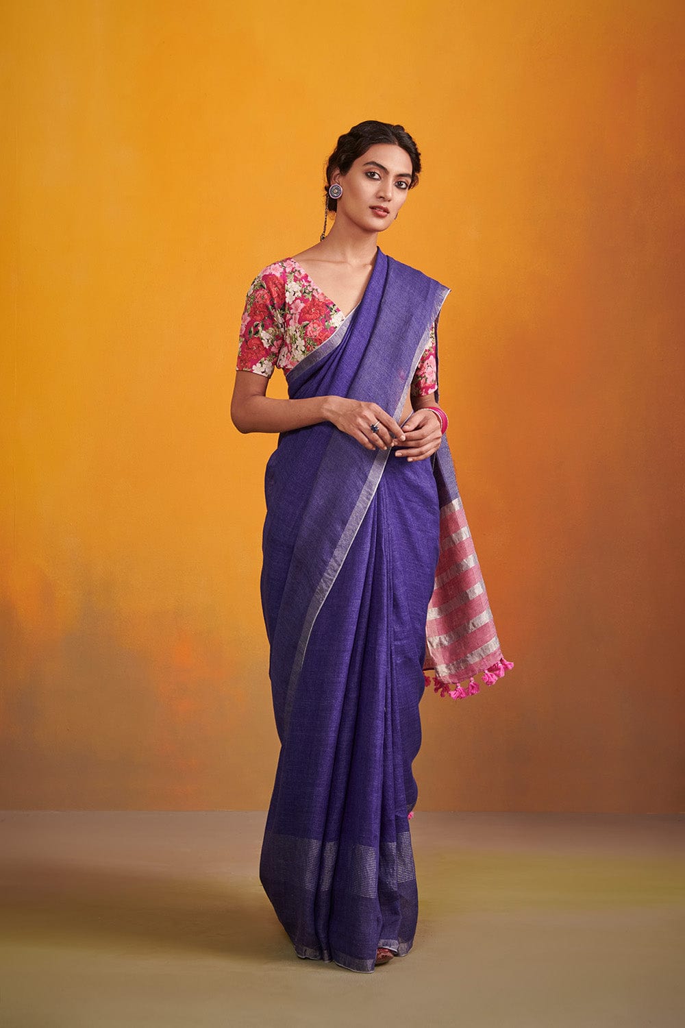 Paierah Readymade Blouse with Saree - Dressfolk