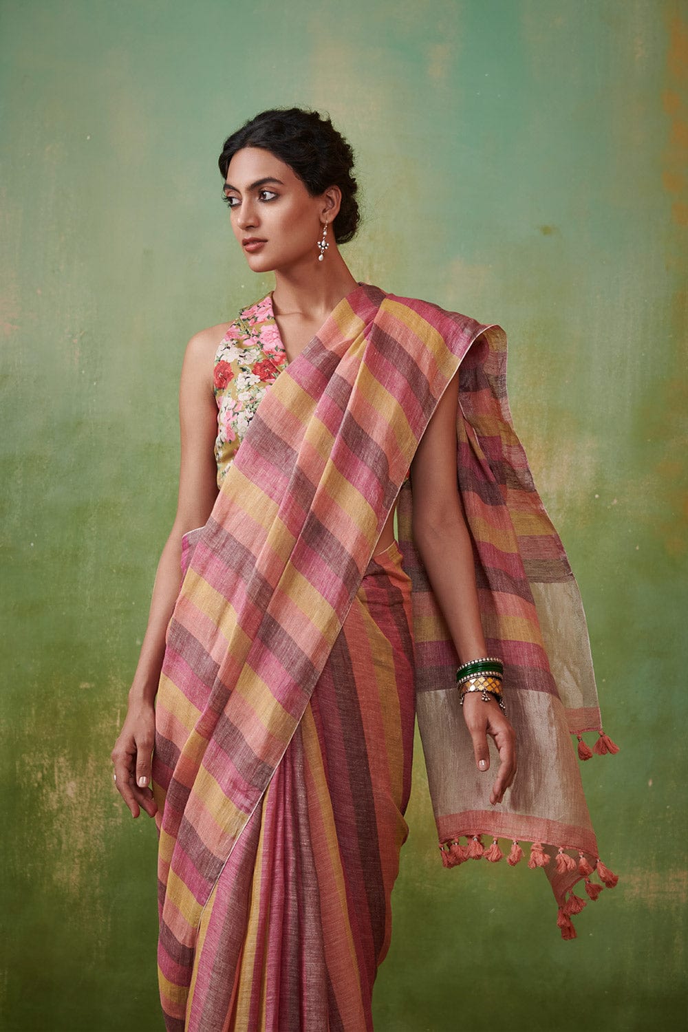 Zaaia Blouse with Saree - Dressfolk
