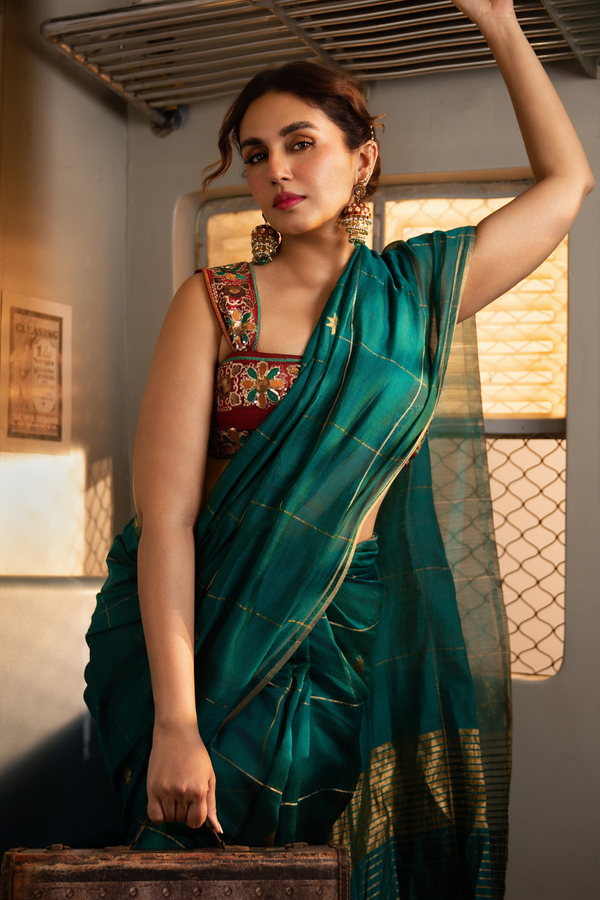 Emerald Grid Dressfolk
