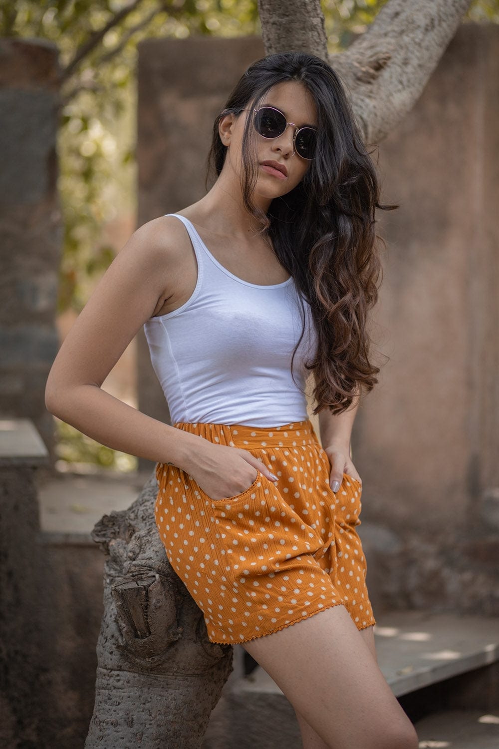 The Sunflower High Waisted Shorts Dressfolk