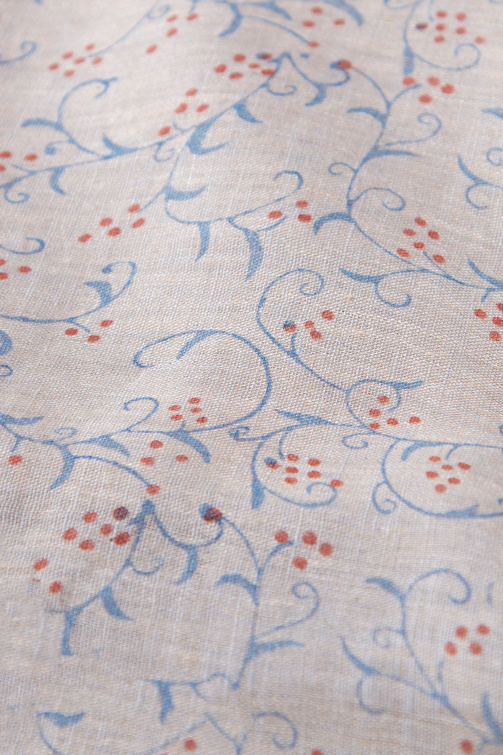 Hand Block printed Handwoven linen