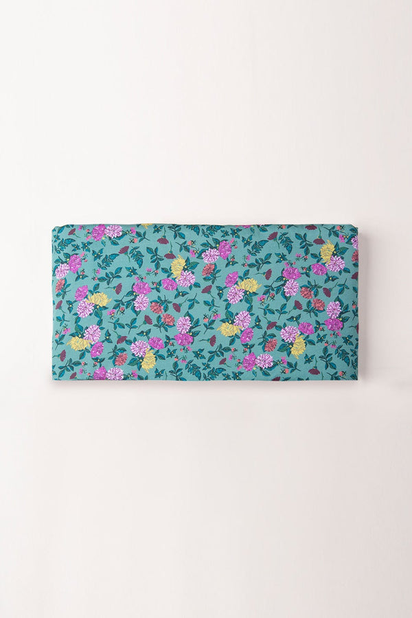 Digitally printed organic cotton satin