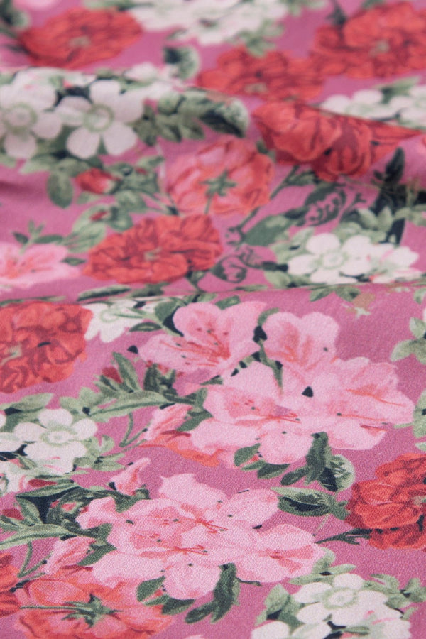 Digitally printed organic cotton satin