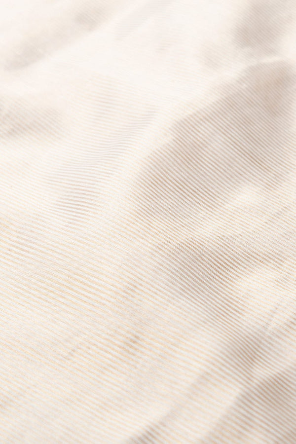 Handwoven Silk-cotton with fine zari stripes