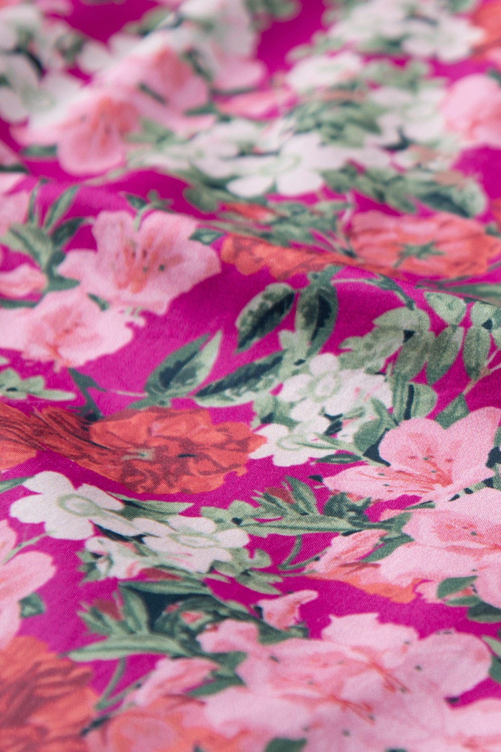 Digitally printed organic cotton satin